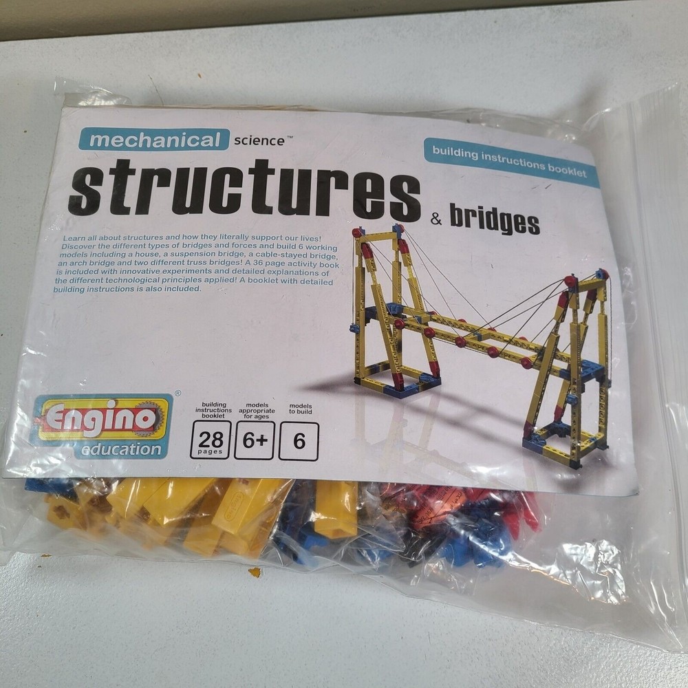 Engino Discovering STEM Construction Kit, Structures Buildings and Bridges
